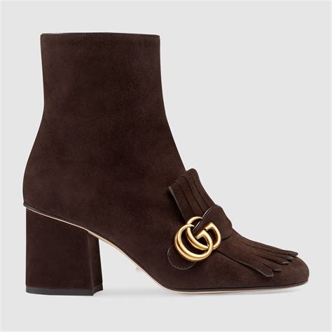 gucci brown suede boots|Gucci boots platform.